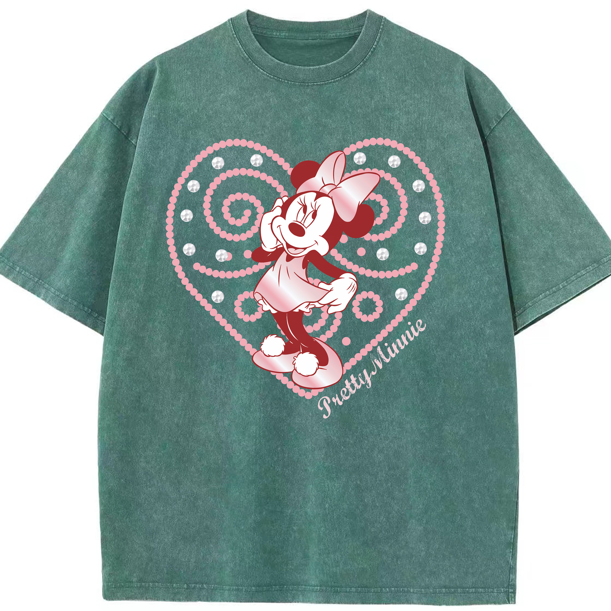 （画像用） ミッキーマウス Mickey Mouse 綿100% ヴィンテージ風 半袖Tシャツ（フロントプリント）